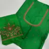 Best-Selling Green Aari Work Blouse – Elegant Design, Affordable Pricing, Perfect Fit
