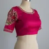 Best-Selling Pink Maggam Work Bridal Blouse Affordable, Stylish, Custom Sizes