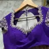Buy Online Elegant Purple Maggam Work Blouse Grand Party Wear at Affordable Price