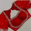 Buy Online Red Madhubala Style Maggam Work Blouse Budget Bridal Wear Custom Sizes Available