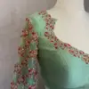 Buy Online Sage Green Designer Maggam Work Blouse Grand Party Wear Look at Affordable Price