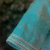 Charming Sky Blue Maggam Work Blouse Custom Stitching Budget Collection