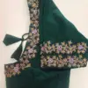 Exclusive Bottle Green Maggam Blouse for Weddings Custom Fit, Affordable Price