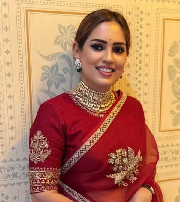 Exclusive Dark Red Maggam Work Blouse Affordable Luxury for Parties Under ₹5K