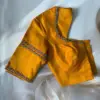 Exclusive Mustard Yellow Maggam Work Designer Blouse Bespoke Handcrafted Elegance