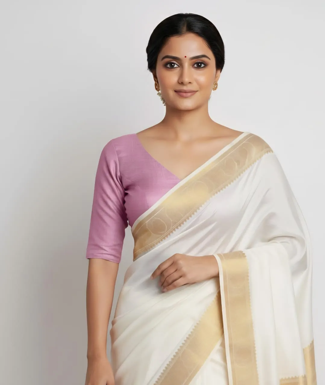 Exclusive Pink VNeck Blouse ReadytoWear Chic at Budget-Friendly Rates - Image 6