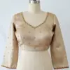 Exquisite Creme Cutwork Maggam Work Blouse Budget-Friendly Custom Sizes