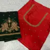 Exquisite Double Peacock Beads Blouse Affordable Maggam Work in Your Perfect Fit