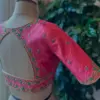 Grand Light Pink Zardosi Bridal Maggam Work Blouse Limited Edition Custom Sizes Available