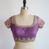 Lavender Bridal Maggam Work Blouse Tailored Perfection at Unbeatable Price