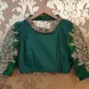 Luxury Bottle Green Maggam Work Blouse Party Wear Elegance Under ₹4999 Custom Sizes Available