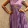 Onion Pink Bridal Maggam Work Long Frock | Premium Wedding Wear at Best Price