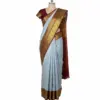 Opulent Light Blue Kanchipuram Handloom Saree | Pure Silk 2G++ Zari Craftsmanship Certified Silk Mark Value Deal