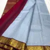 Opulent Light Blue Kanchipuram Handloom Saree | Pure Silk 2G++ Zari Craftsmanship Certified Silk Mark Value Deal