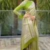 Premium Pista Green Maggam Work Party Blouse Full Sleeve Designer Look Budget-Friendly Under 5K