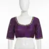 Premium Purple Minimal Maggam Work Blouse at Best Price Custom Sizes Available