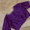 Premium Purple Minimal Maggam Work Blouse at Best Price Custom Sizes Available