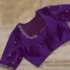 Premium Purple Minimal Maggam Work Blouse at Best Price Custom Sizes Available