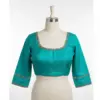 Premium Sky Blue Maggam Work Blouse at Affordable Price Tailored Fit Available