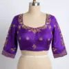 Royal Purple Maggam Work Blouse Exclusive Design Budget Deal, Perfect Fit