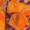 Vibrant Orange Bridal Maggam Work Blouse Top Wedding Design, Tailored in Custom Sizes, Budget-Friendly