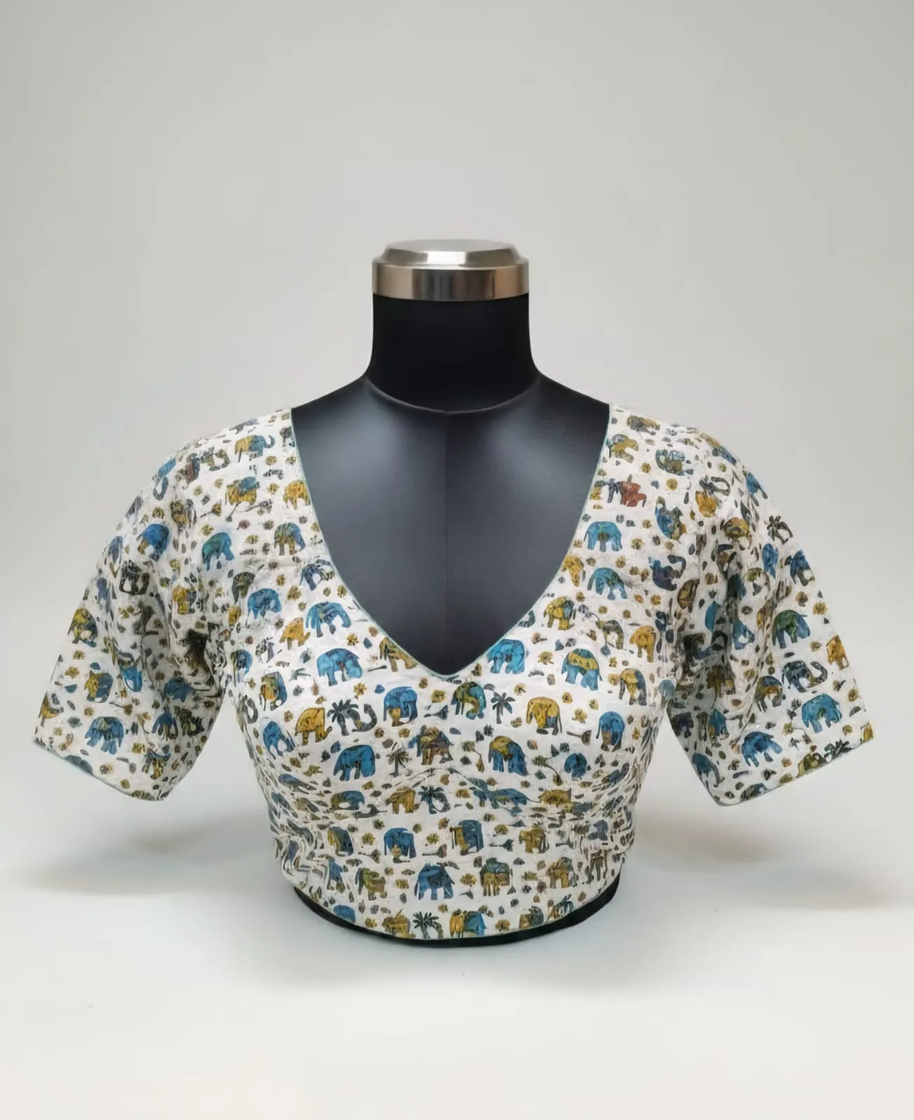 Authentic Kalamkari Pure Cotton Ready-to-Wear Blouse  Designer Fit for Every Occasion