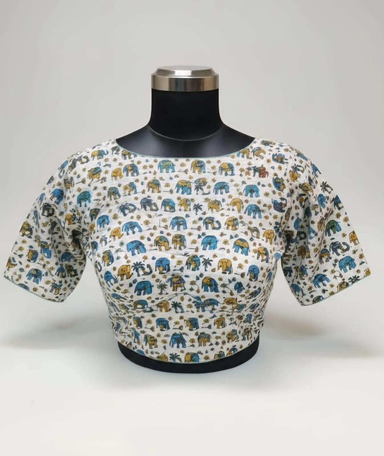 Authentic Kalamkari Pure Cotton Ready-to-Wear Blouse Designer Fit for Every Occasion - Image 2