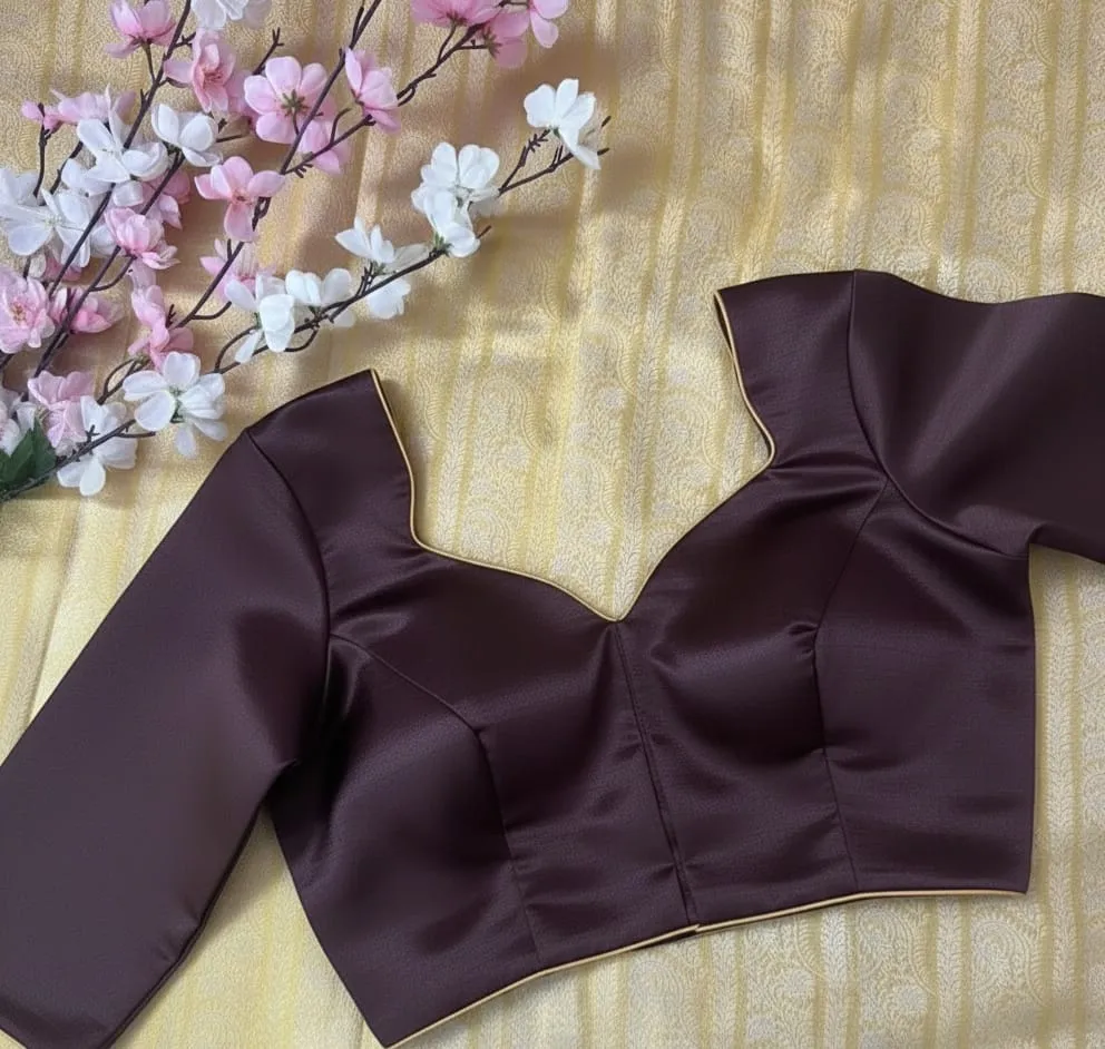 Best-Seller Brown Prince Cut Blouse ReadyMade TrendLed Wallet-Friendly - Image 4