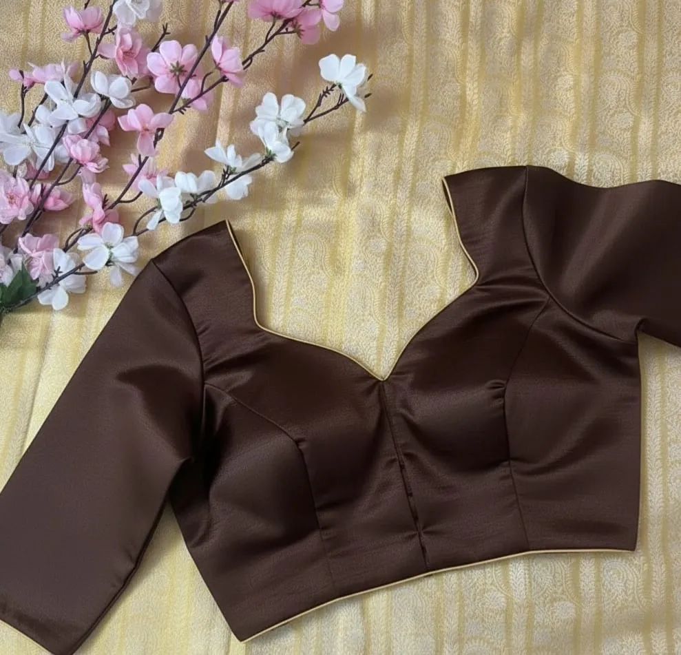 Best-Seller Brown Prince Cut Blouse ReadyMade TrendLed Wallet-Friendly - Image 6