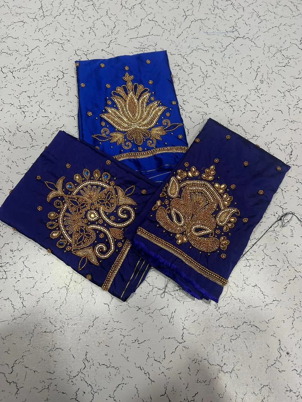 Black Buti Aari Work Blouse at Offer Price Elegant Handmade Design in Custom Sizes - Image 12