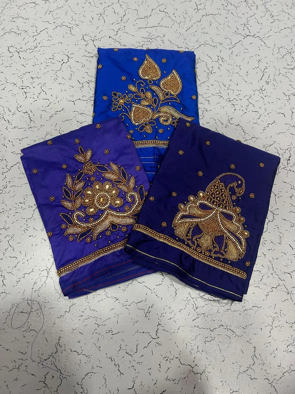 Black Buti Aari Work Blouse at Offer Price Elegant Handmade Design in Custom Sizes - Image 17