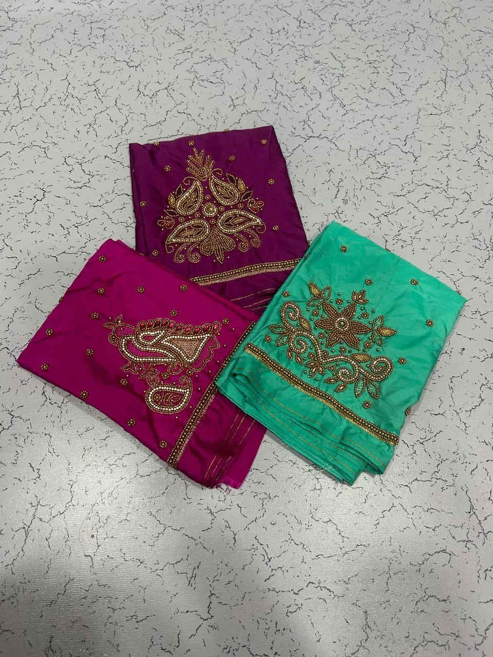 Black Buti Aari Work Blouse at Offer Price Elegant Handmade Design in Custom Sizes - Image 18