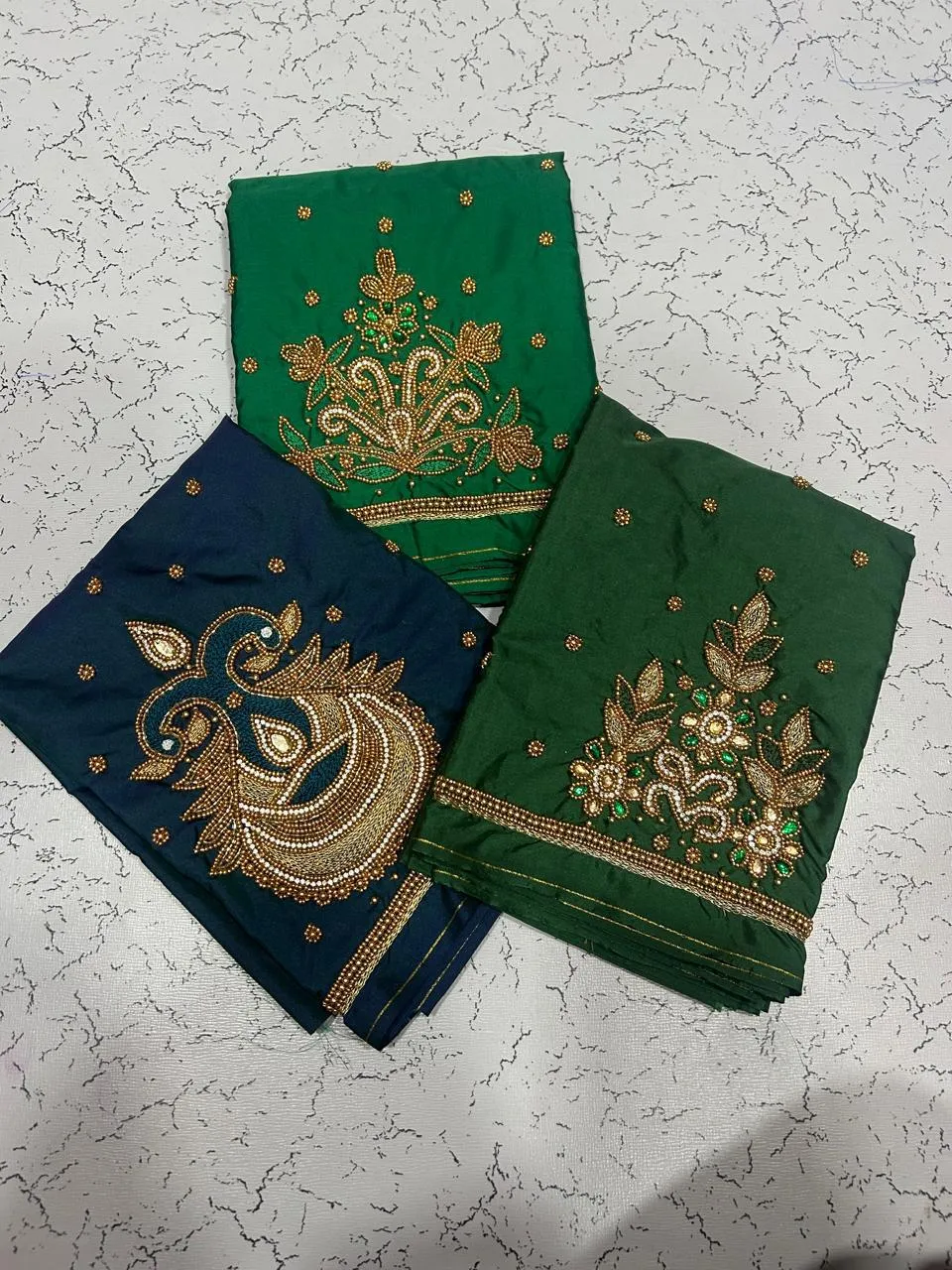 Black Buti Aari Work Blouse at Offer Price Elegant Handmade Design in Custom Sizes - Image 19