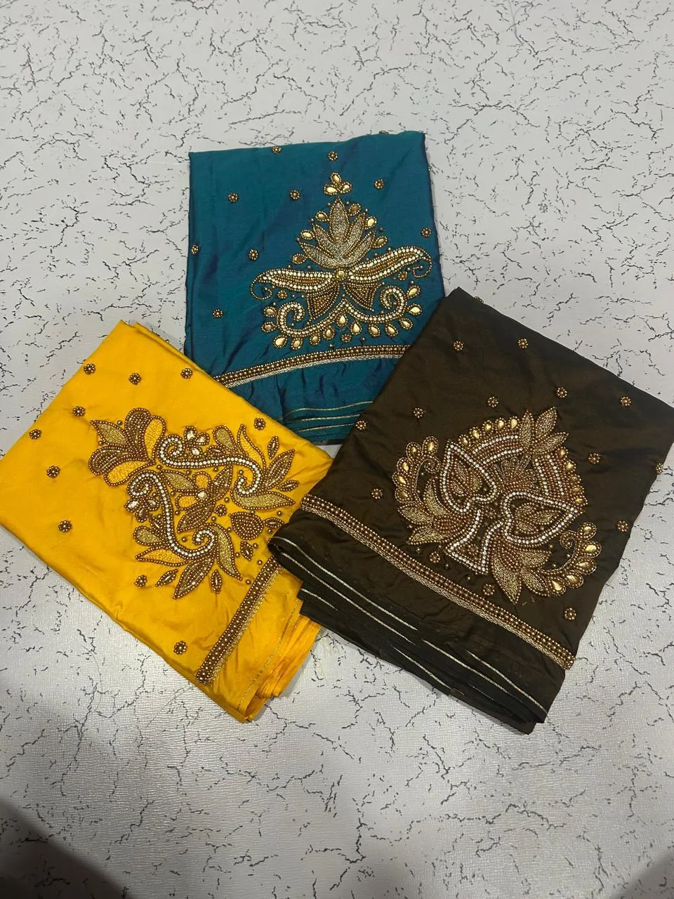 Black Buti Aari Work Blouse at Offer Price Elegant Handmade Design in Custom Sizes - Image 5