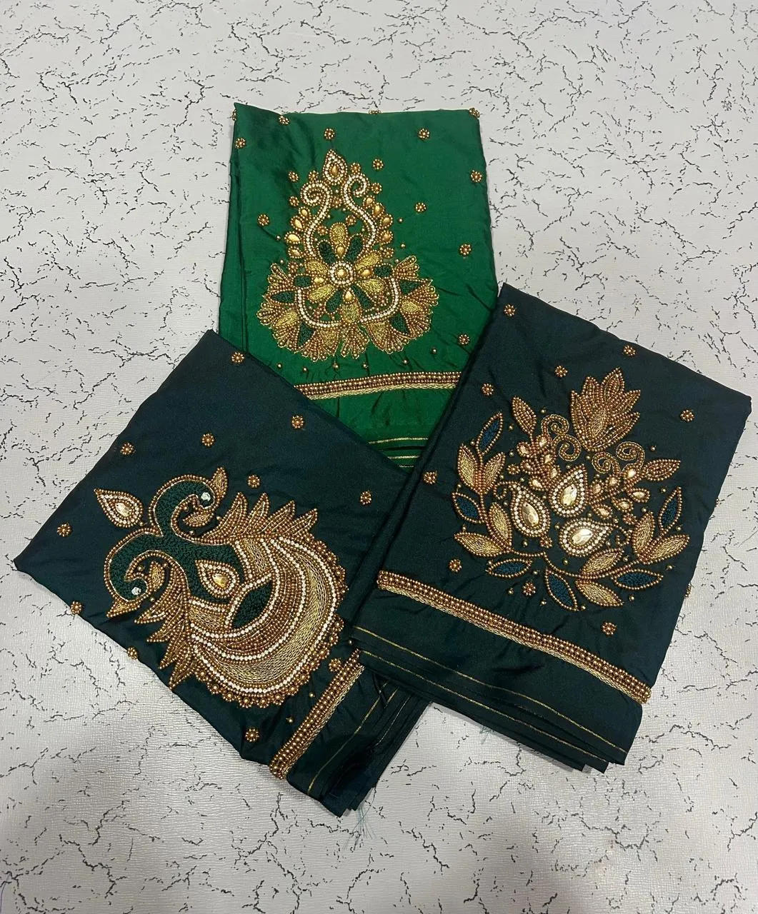 Black Buti Aari Work Blouse at Offer Price Elegant Handmade Design in Custom Sizes - Image 6