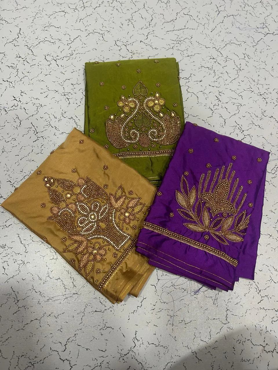 Black Buti Aari Work Blouse at Offer Price Elegant Handmade Design in Custom Sizes - Image 7