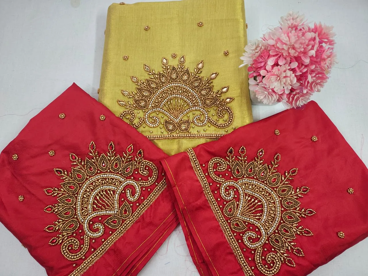 BudgetFriendly Aari Work Blouse Online Stunning Royal Blue Peacock Feather Design - Image 2