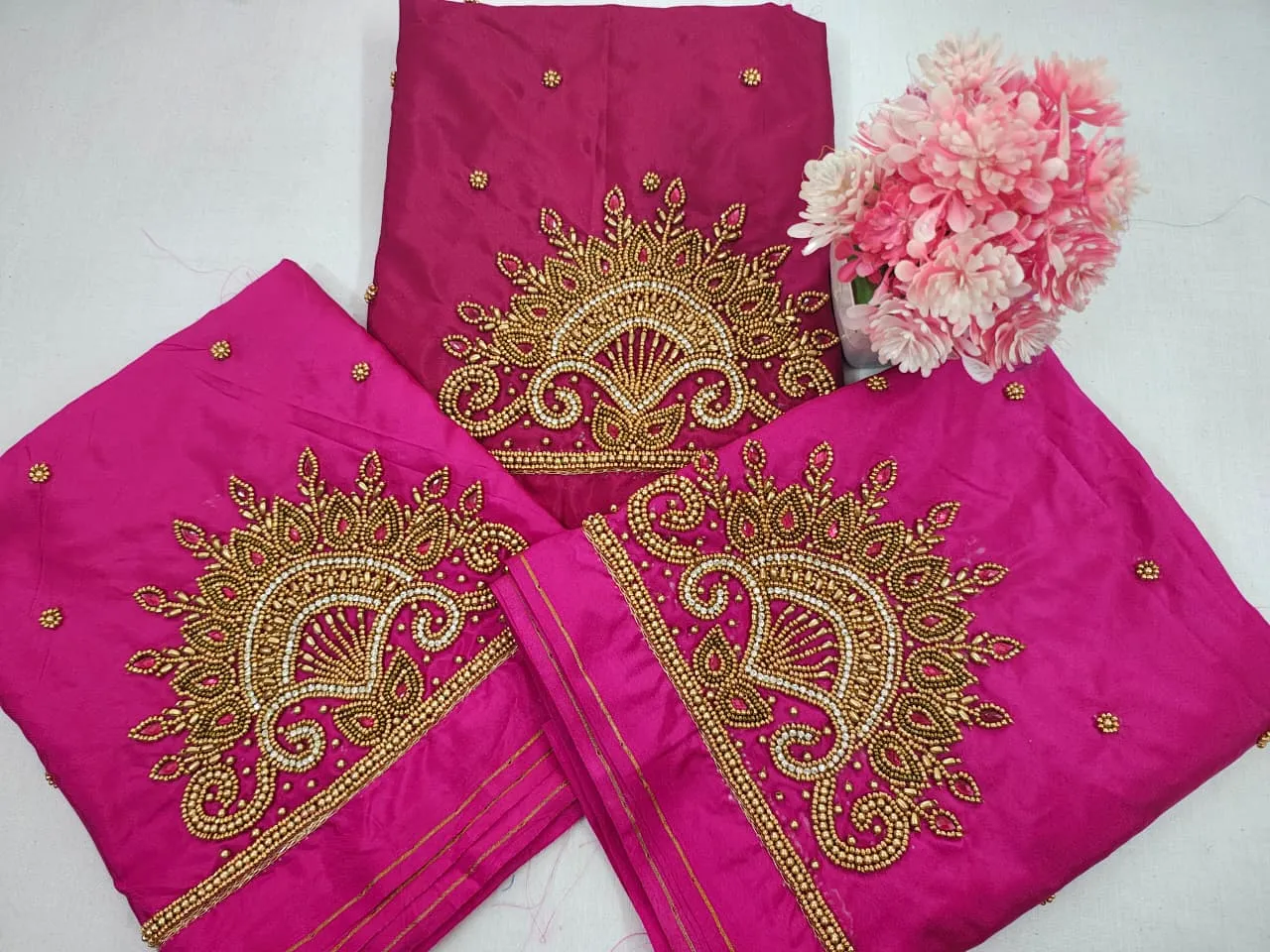 BudgetFriendly Aari Work Blouse Online Stunning Royal Blue Peacock Feather Design - Image 6