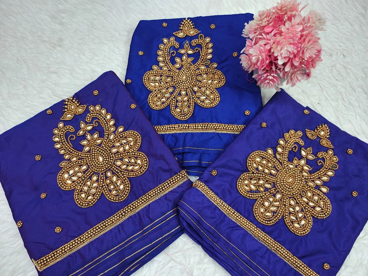 Charming Bottle Green Buti Aari Blouse Affordable Elegant Ready to Stitch - Image 4