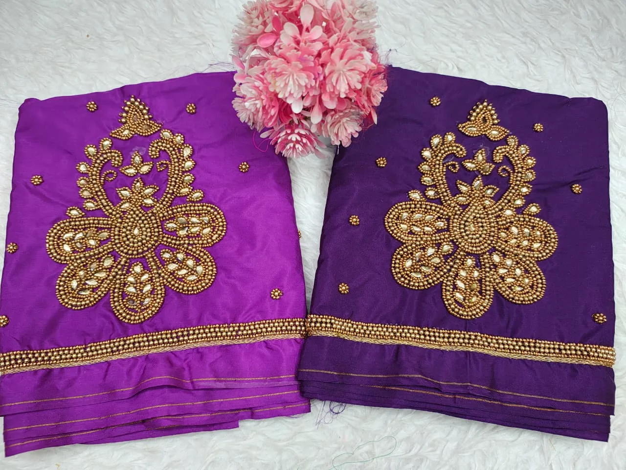 Charming Bottle Green Buti Aari Blouse Affordable Elegant Ready to Stitch - Image 6