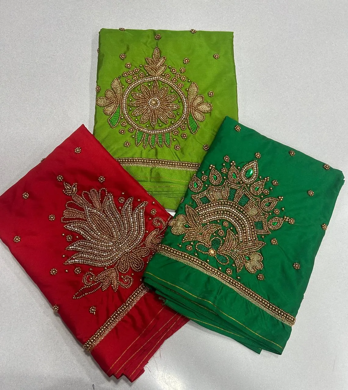 Elegant Coffee Brown Aari Work Blouse Custom Sizes Budget-Friendly Luxury - Image 3