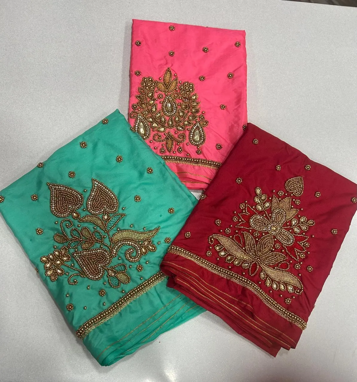 Elegant Coffee Brown Aari Work Blouse Custom Sizes Budget-Friendly Luxury - Image 4