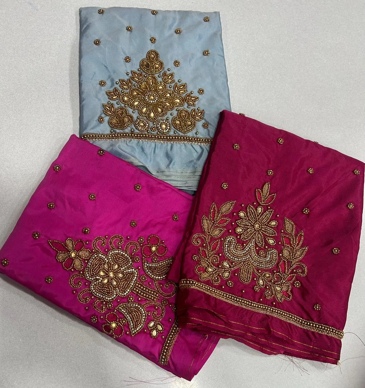 Elegant Coffee Brown Aari Work Blouse Custom Sizes Budget-Friendly Luxury - Image 5