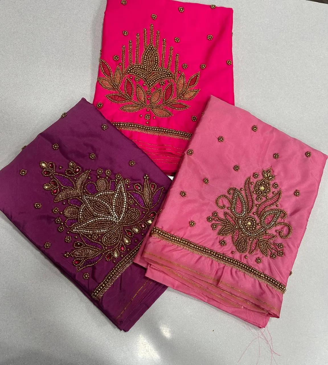 Elegant Coffee Brown Aari Work Blouse Custom Sizes Budget-Friendly Luxury - Image 9