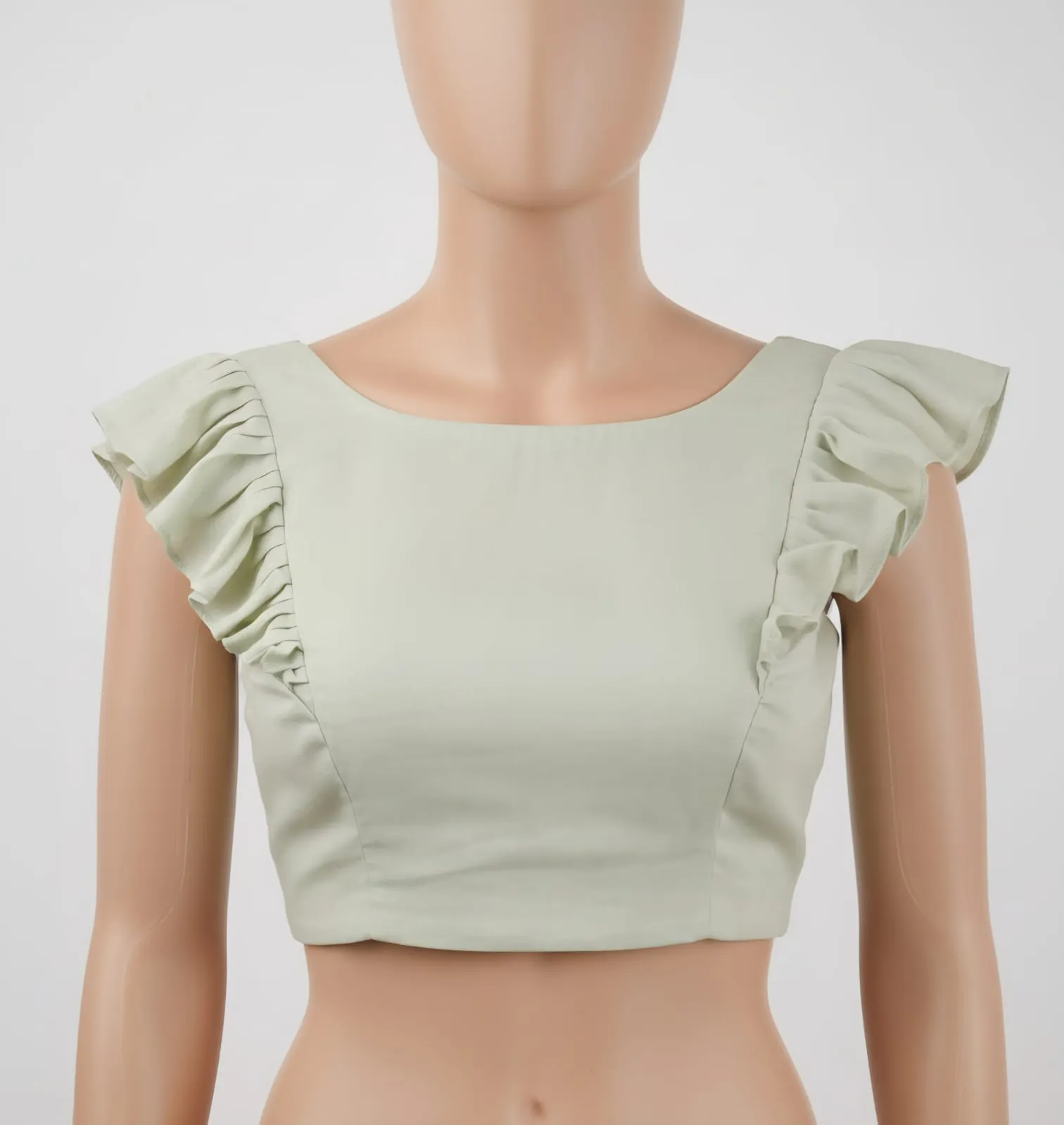 Everyday Luxury in Mint Green  Trending Prince Cut Designer Blouse for Modern Women