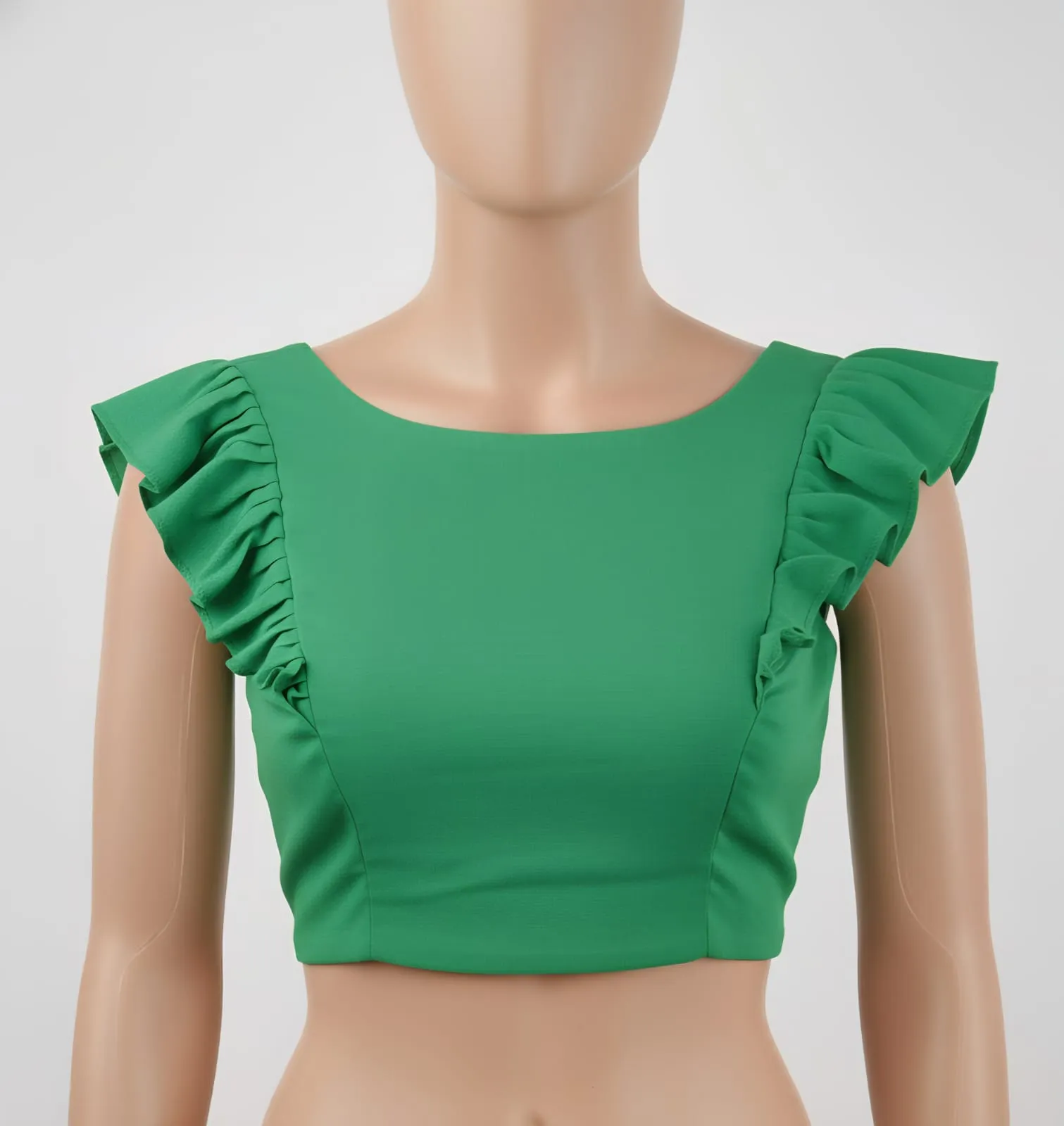 Everyday Luxury in Mint Green Trending Prince Cut Designer Blouse for Modern Women - Image 2