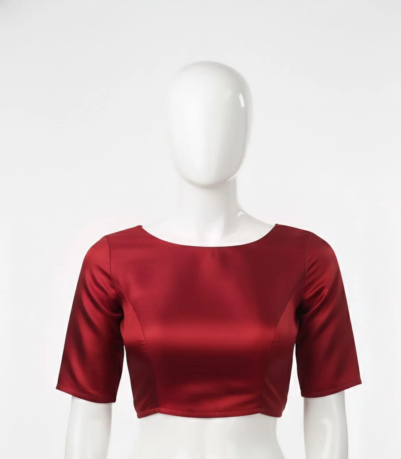 Exclusive Boat Neck Gold Fancy Blouse Custom Sizes Premium Look, Discount Offer - Image 3