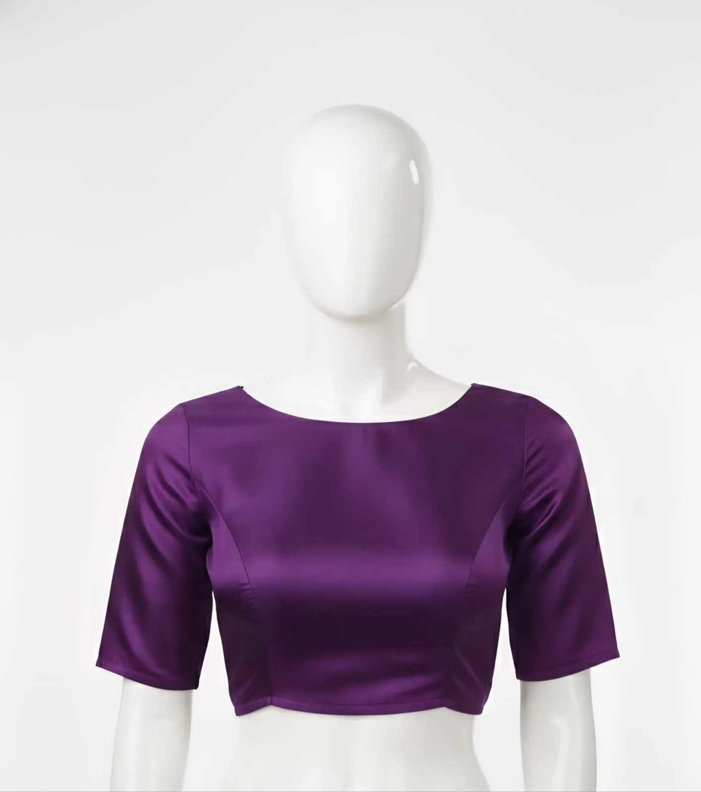 Exclusive Boat Neck Gold Fancy Blouse Custom Sizes Premium Look, Discount Offer - Image 4