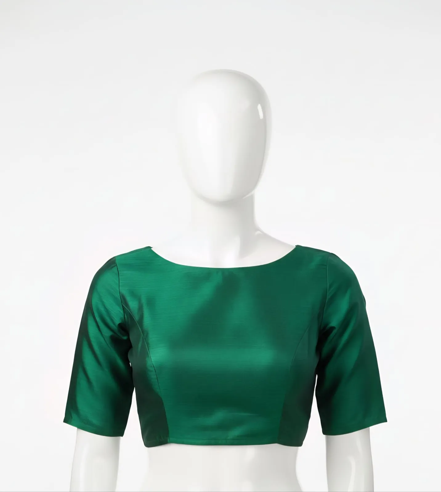 Exclusive Boat Neck Gold Fancy Blouse Custom Sizes Premium Look, Discount Offer - Image 6