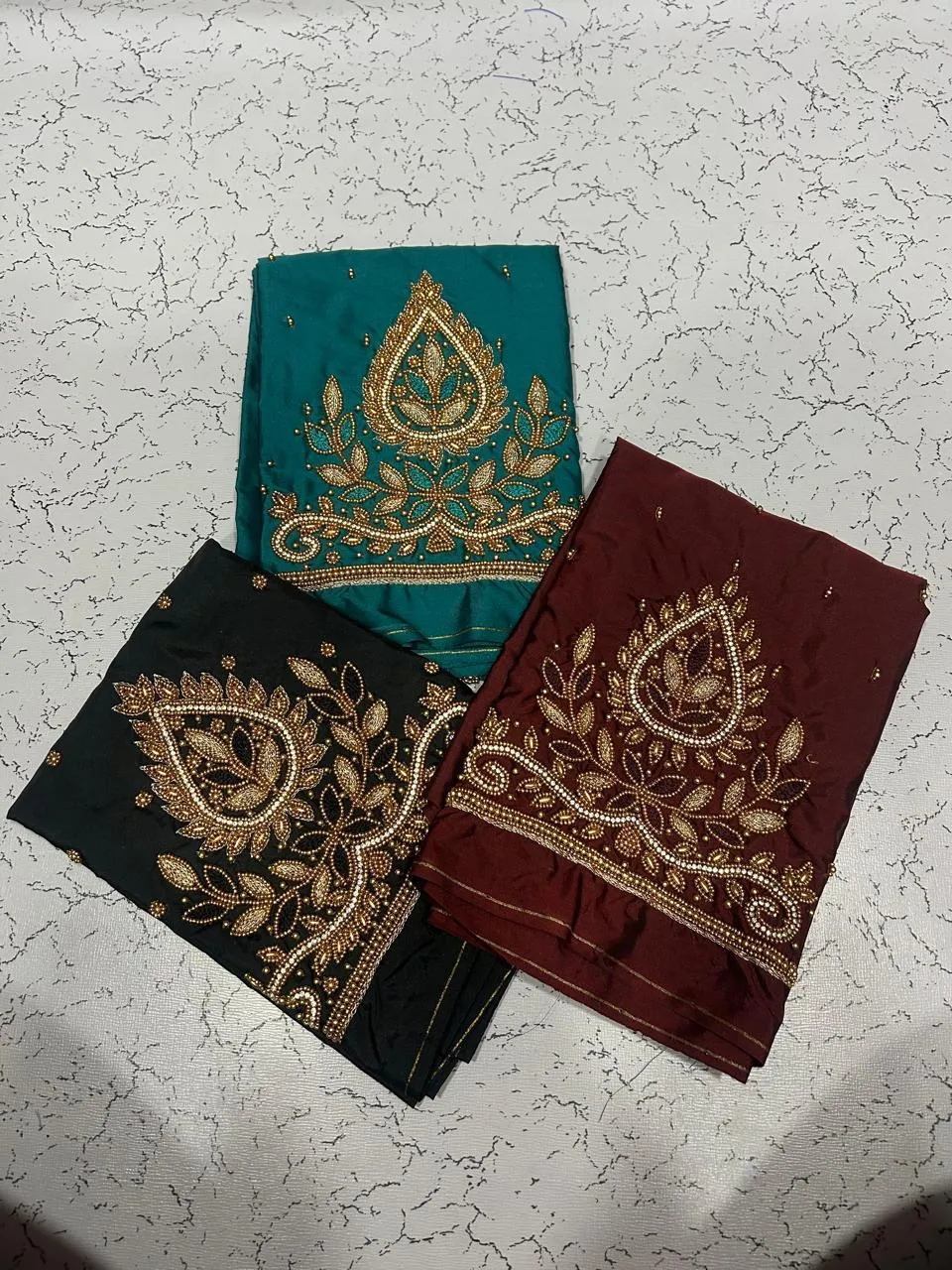 Exclusive Offer Lavender Tilkam Border Fancy Aariwork Blouse Premium Look PocketFriendly Price - Image 9